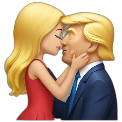 trump kissing his daughter, positivity, inclusiveness emoji