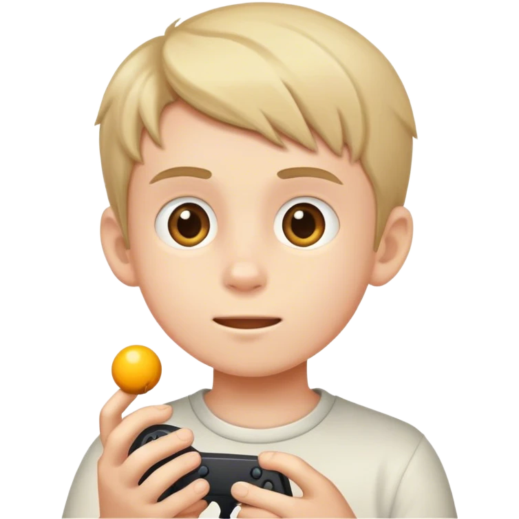 Boy playing game emoji