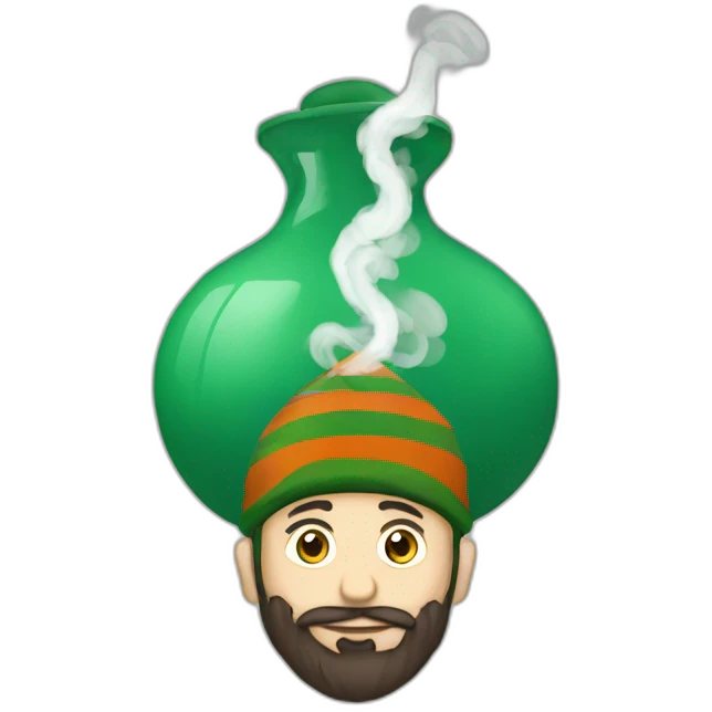 Chechen smokes hookah emoji