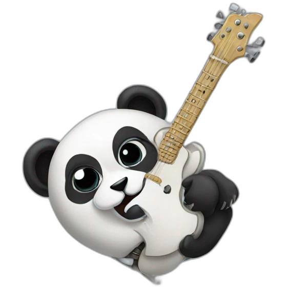 heavy metal panda emoji