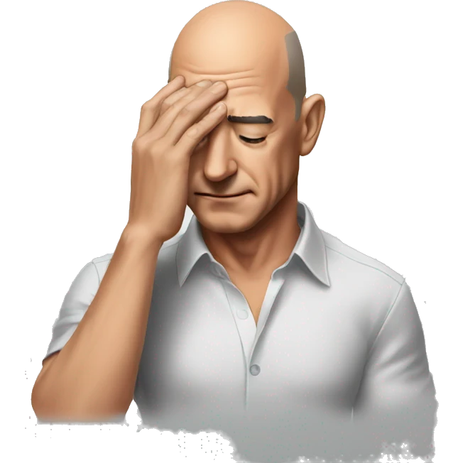 Jeff bezos face palm  emoji