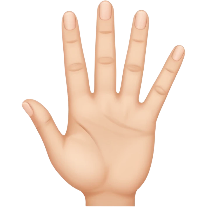 hand showing number four with fingers emoji