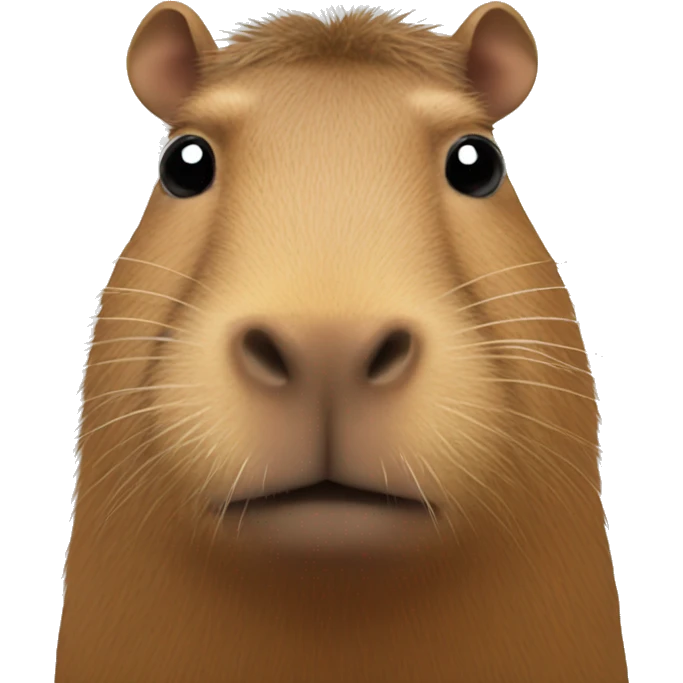 Capybara with a orange on the head emoji