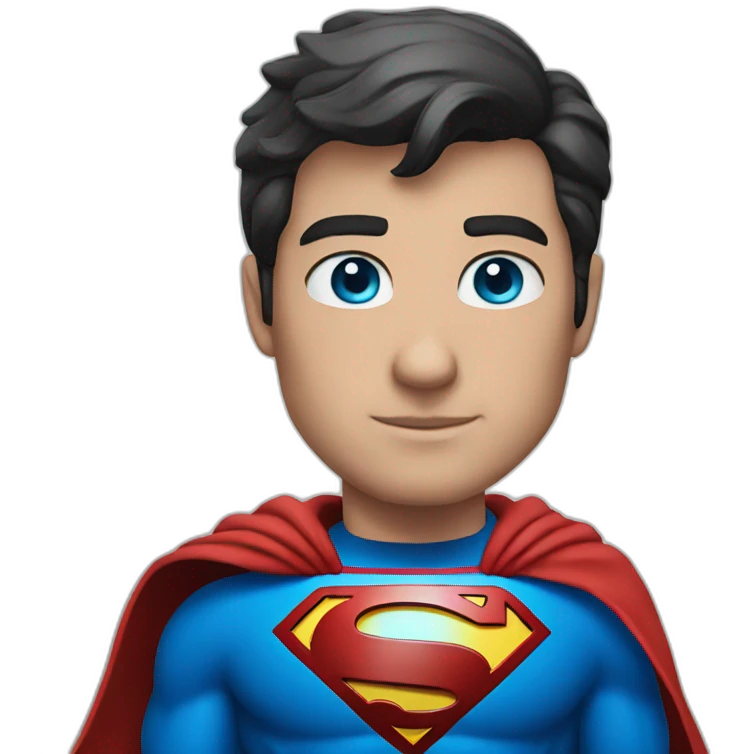 superman blue eyes emoji