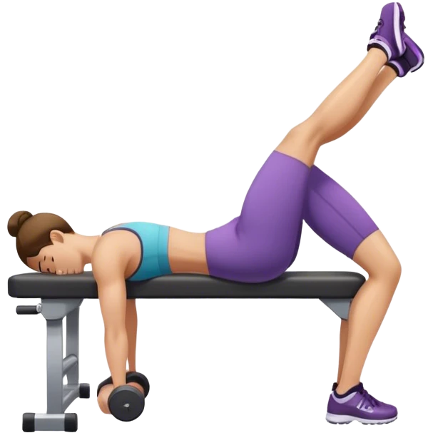 weighted glute bridges emoji