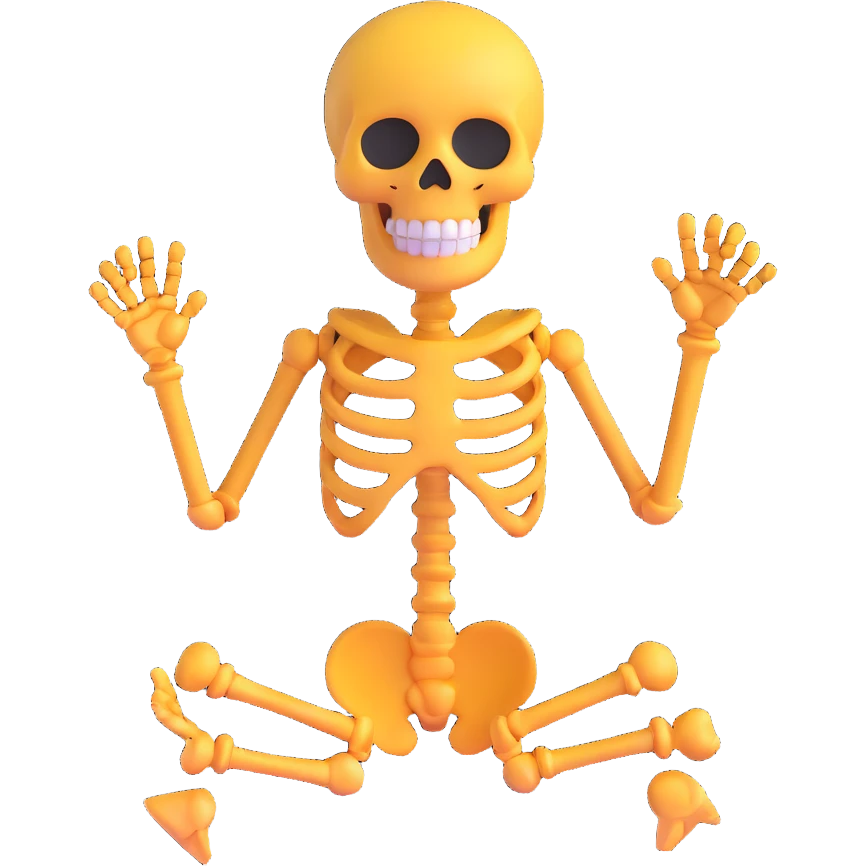 skeleton 3d emoji emoji