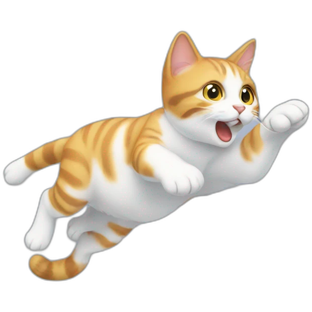 flying cat emoji