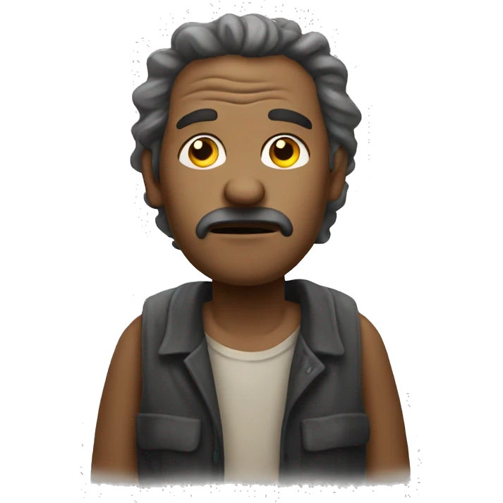 poor dirty man emoji