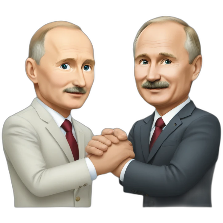 putin and lukashenko holding hands emoji