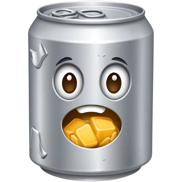 Crashed can emoji
