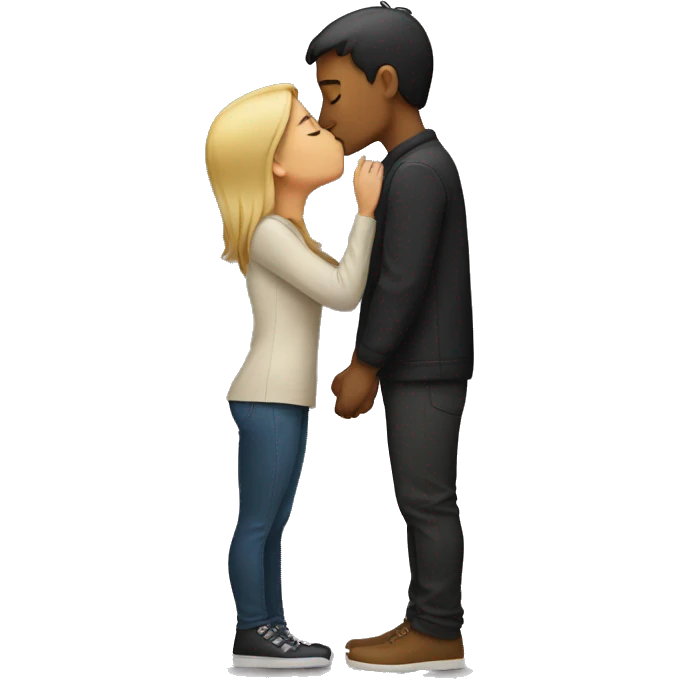 People kissing emoji