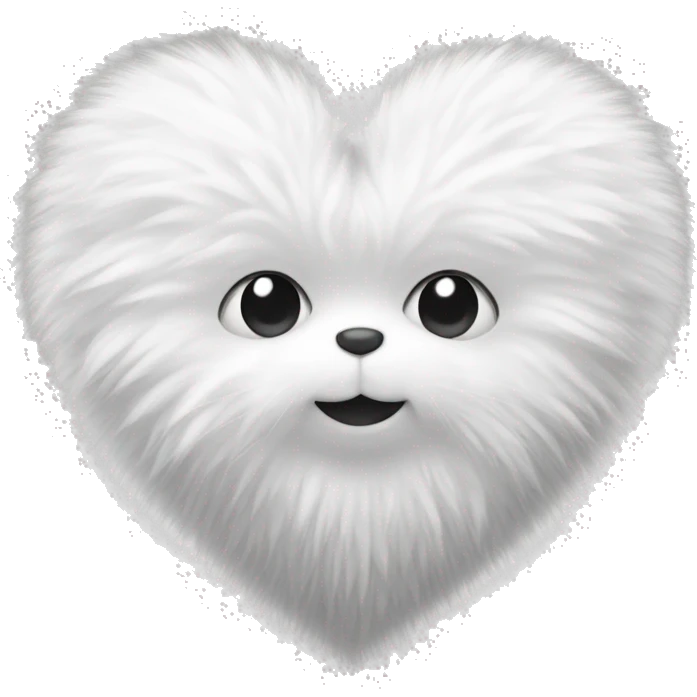 fluffy white heart emoji