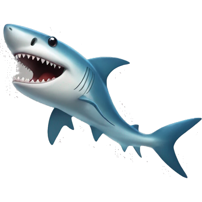Tiburón tirando un beso  emoji