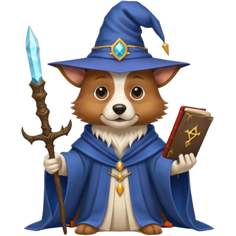 Dog wizard emoji