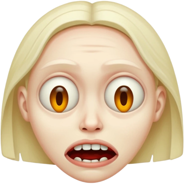 Freaky face  emoji