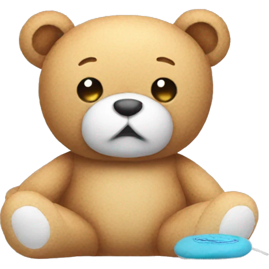 Teddy with heating Pad  emoji