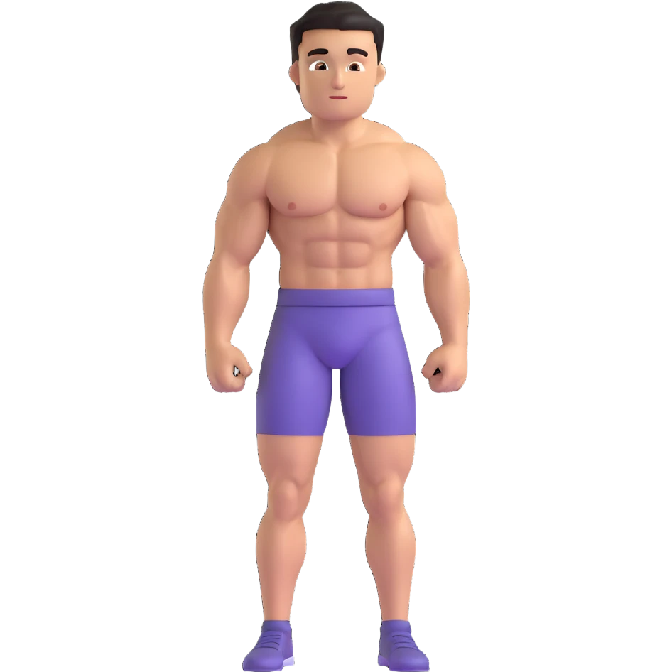 muscular young man emoji