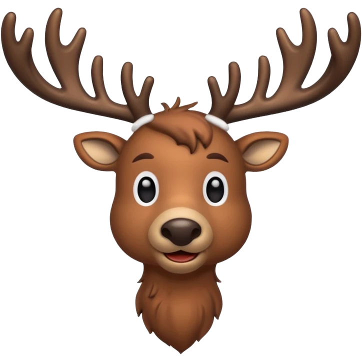 create some realistic christmas raindeers pausing emoji