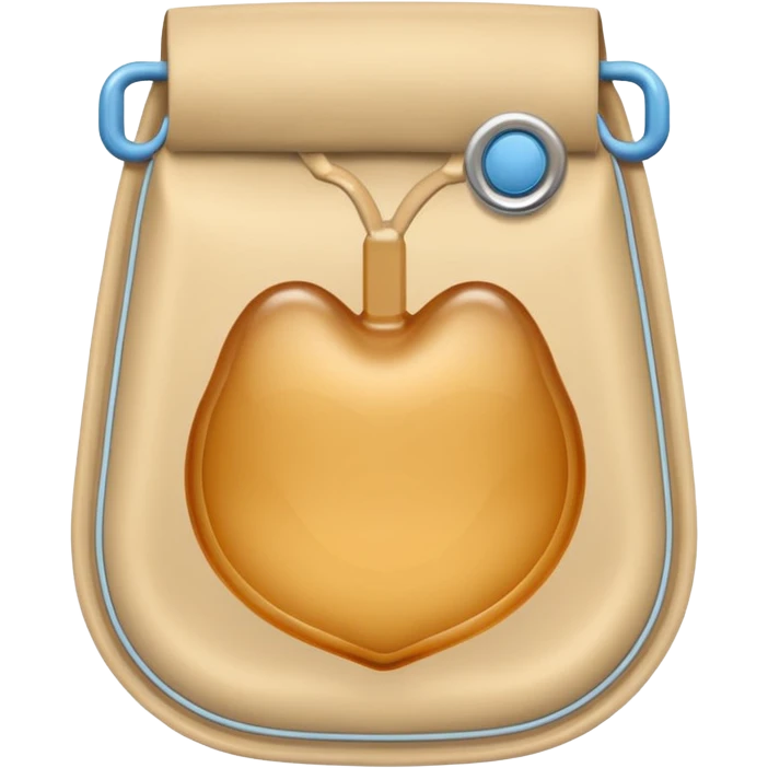 ostomy bag in beige emoji