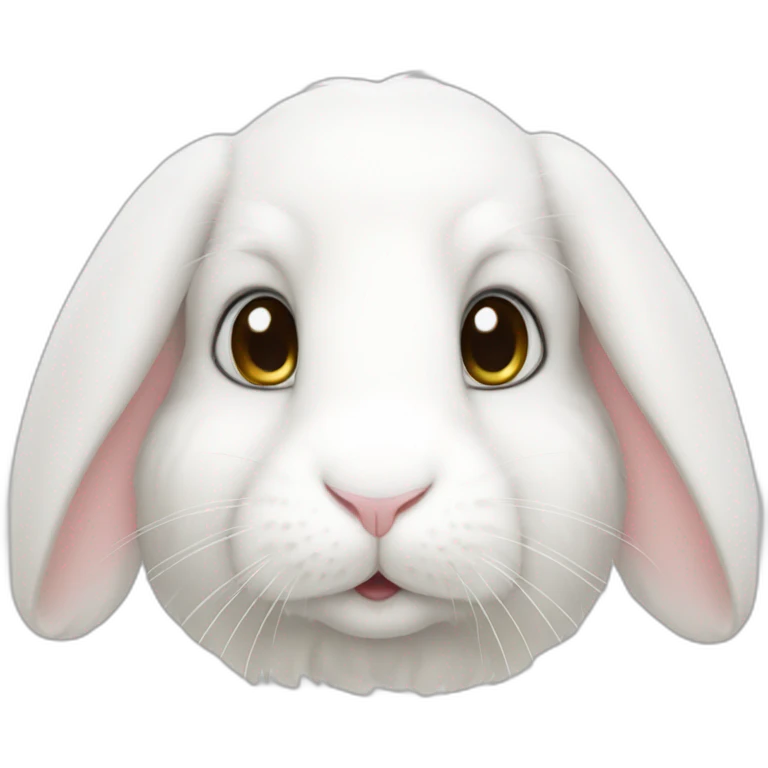 white lop rabbit emoji