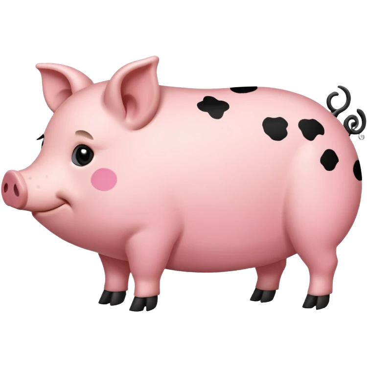 Pig with spots from the side emoji