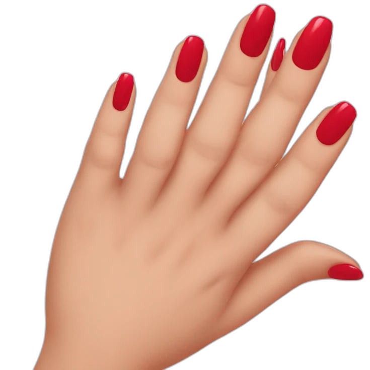 Red nails emoji