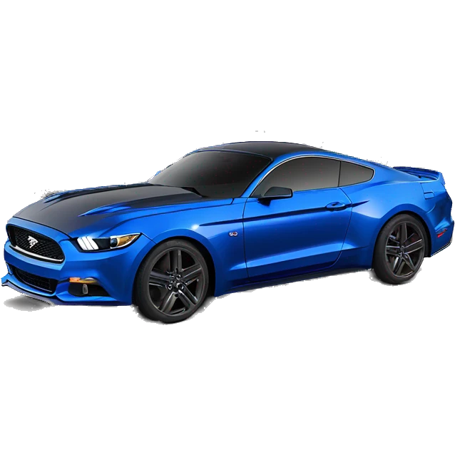 2017 ford mustang grapper blue with purple wheels emoji