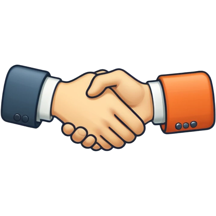 handshake retro style sticker  emoji