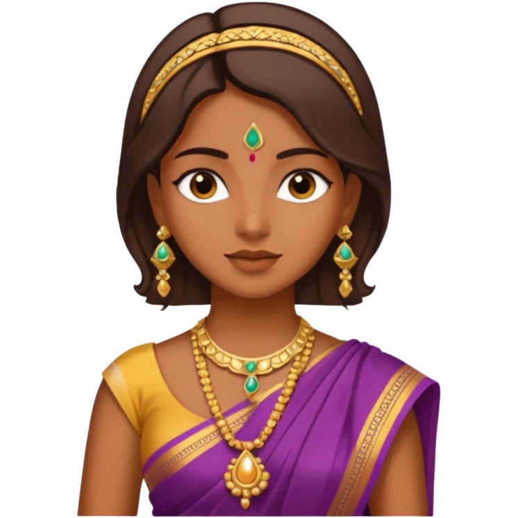 Girl wearing saree  emoji
