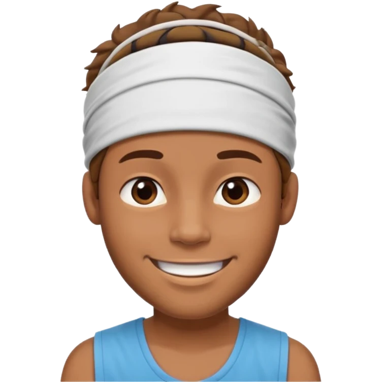 parmy guy with sleveless and head band  emoji