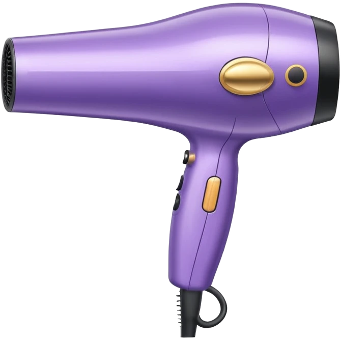 light violet elegant blow dryer emoji