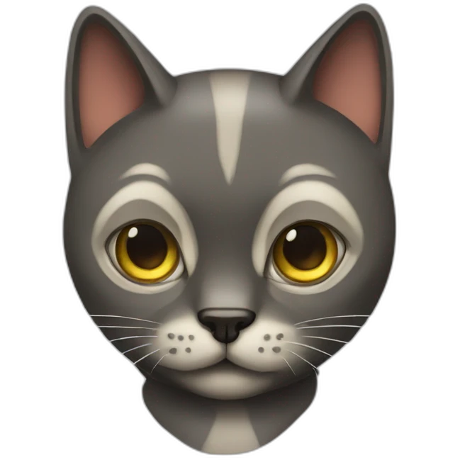hitler like looking cat emoji