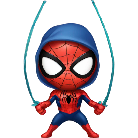 Spiderman with a bow  emoji