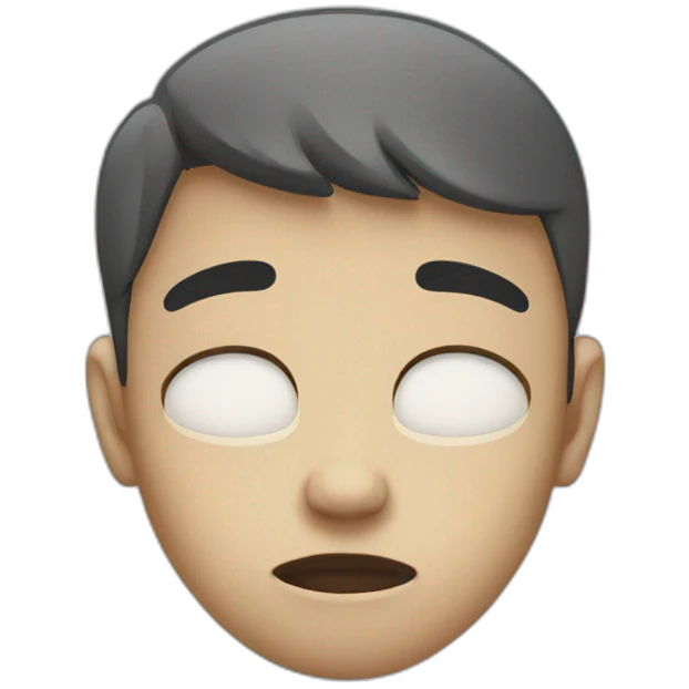 Depressed boy emoji