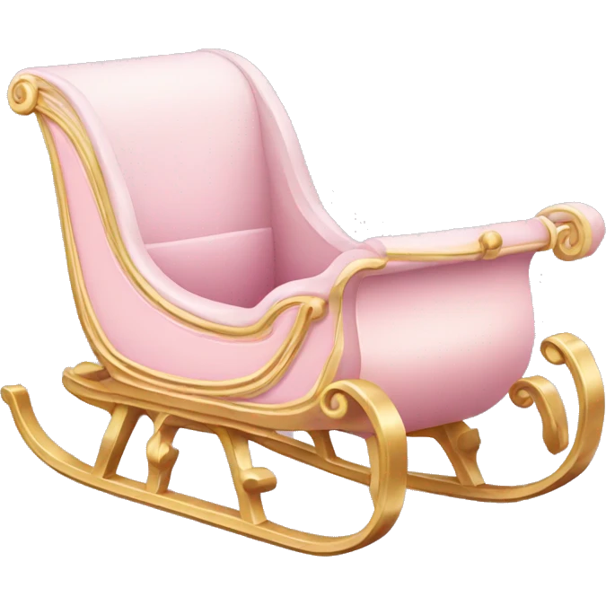 light pink sleigh emoji