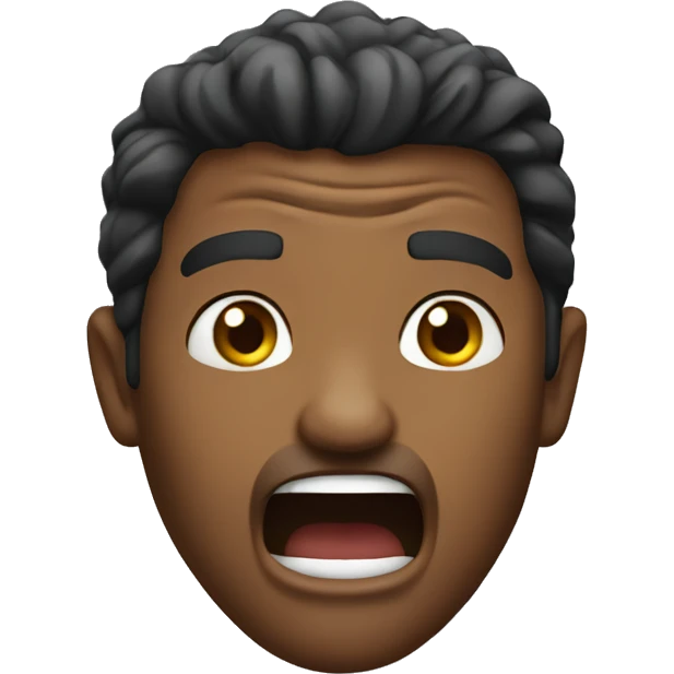 Aman yelling emoji