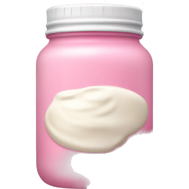 pink jar of cream emoji