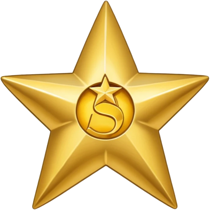 Star with "$" in the center. emoji