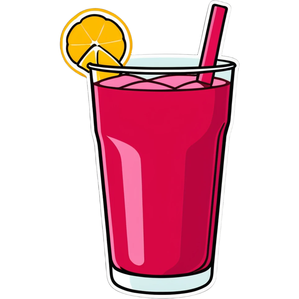 Raspberry iced tea  emoji