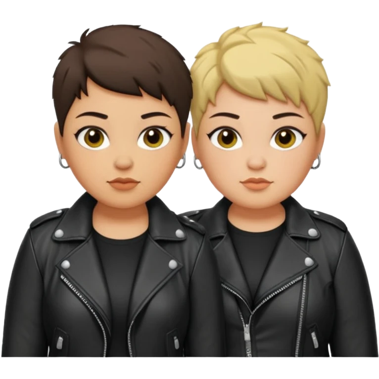 Two Chubby butch lesbians ugly as hell emoji