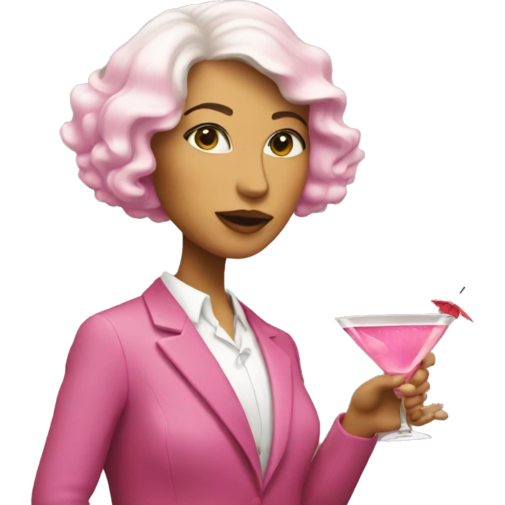 Pink martini emoji