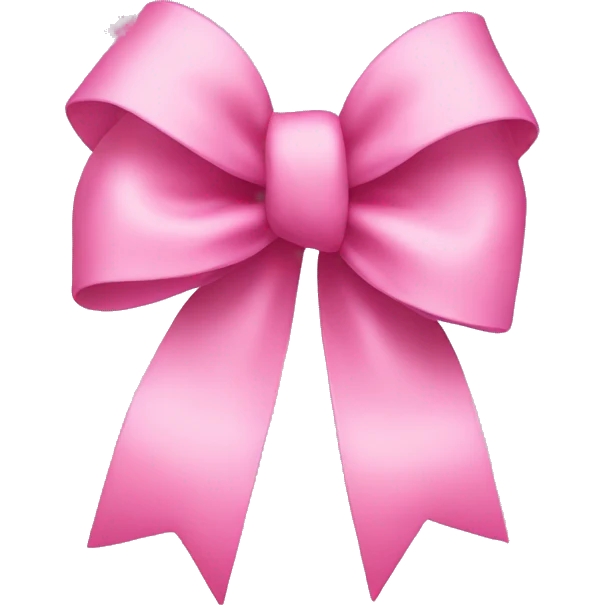 Pink bow emoji