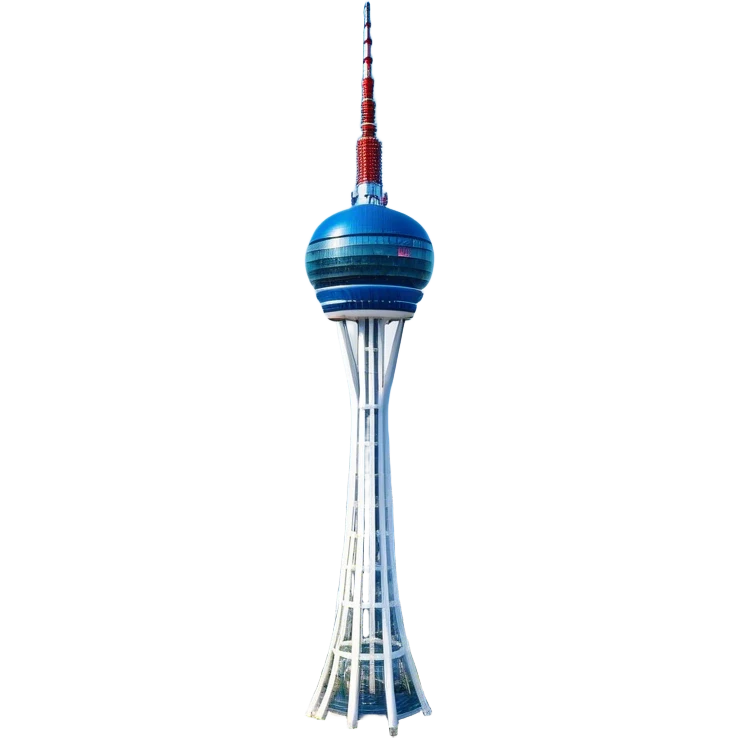 ​Cinematic Realistic N Seoul Tower, depicted in brilliant daylight as a slender, single-column tower rising from a modern cityscape, crowned by a sleek cylindrical observation deck offering panoramic views over Seoul, with crisp glass and steel surfaces reflecting clear blue skies and subtle architectural details that capture its futuristic elegance, emoji