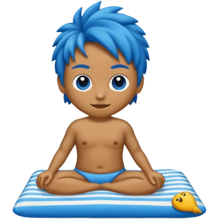 crie somente o biquini xadrez azul emoji