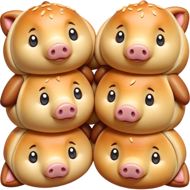 cute little sausage wrapped in dough as pigs in a blanket emoji