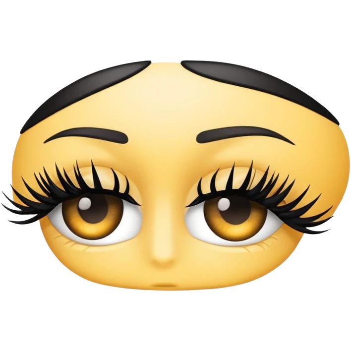 A 2d standard eyelash to hide passwords emoji emoji