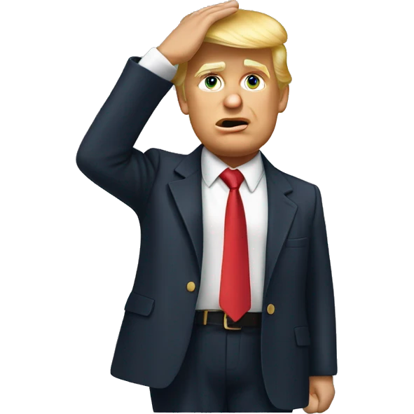 donald trump saluting emoji