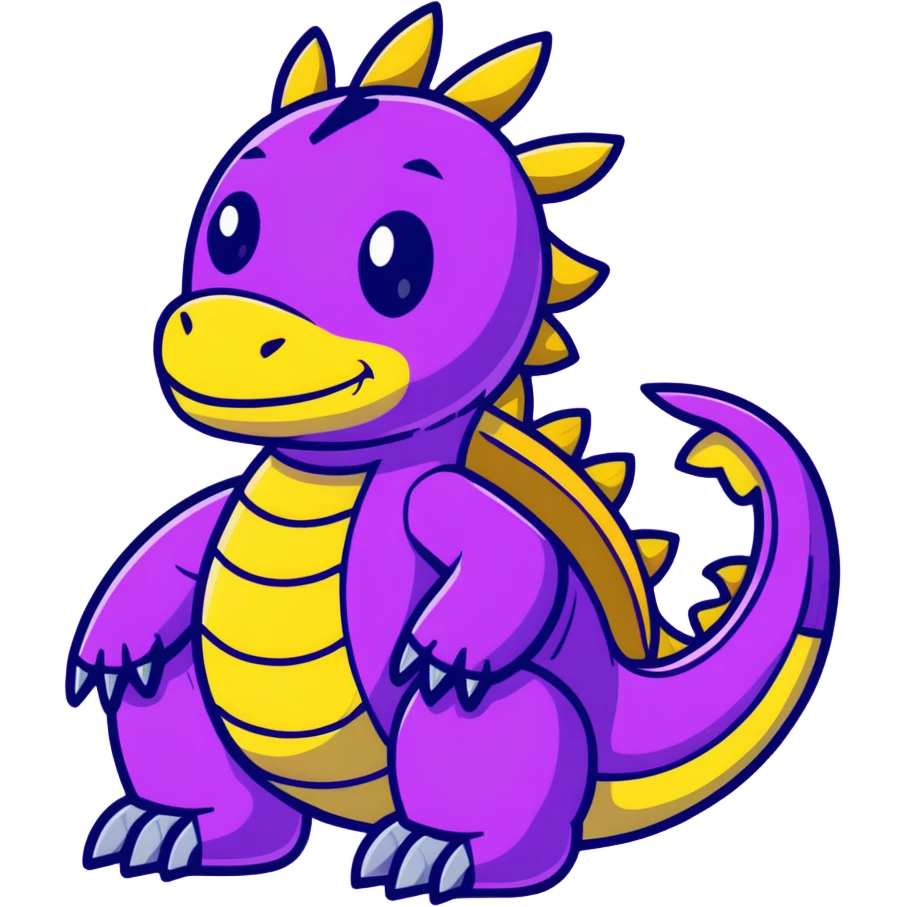 purple robot dragon emoji