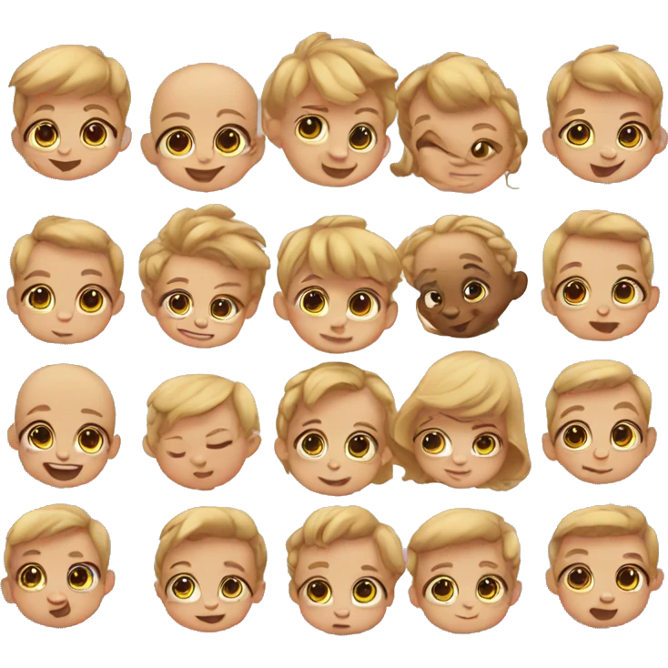 Cute babies  emoji
