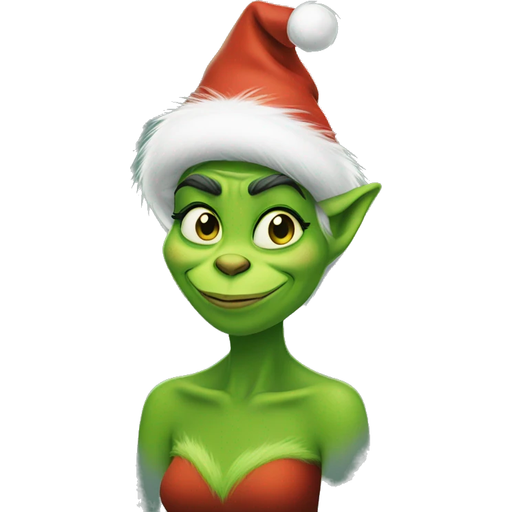 Female grinch emoji